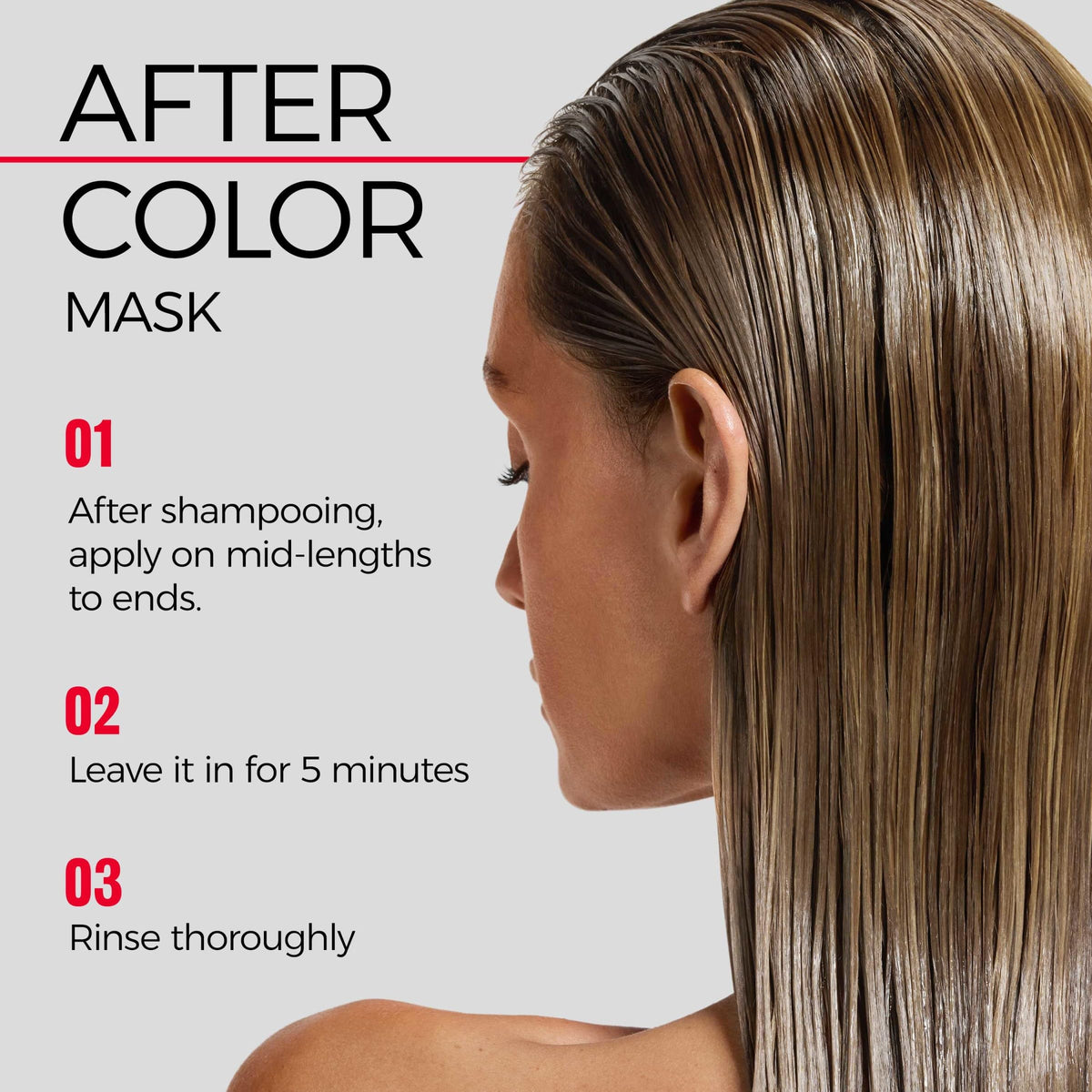 REVLON ColorSilk mask paired with After Color serum emphasizing a complete regimen