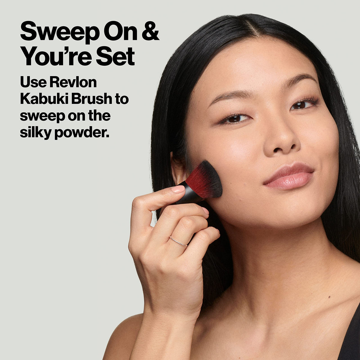 Revlon open compact showing pressed powder and mattifying finish