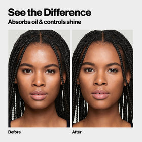 Revlon powder texture close-up highlighting fine, blur effect