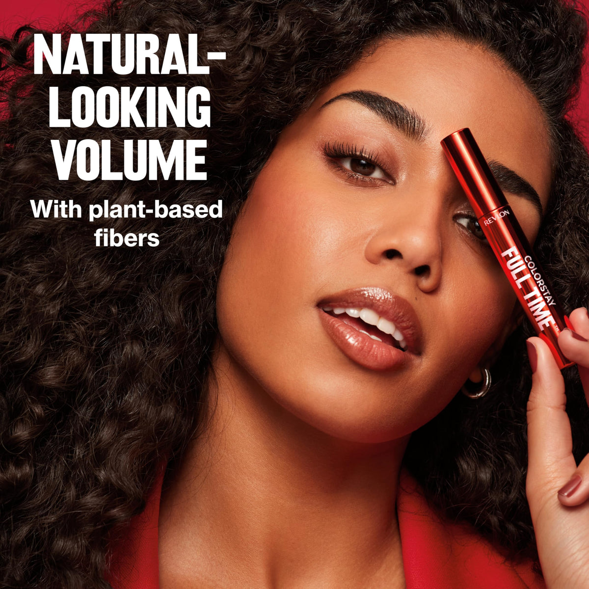Revlon product label 402 Black Brown displaying shade accuracy and natural finish
