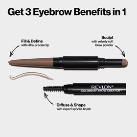 Revlon ColorStay Brow Creator spoolie blending brows for even groomed finish
