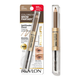 Revlon ColorStay Brow Fantasy front packaging showing dual-ended tool and shade