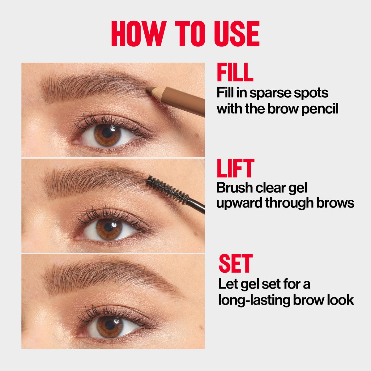 Revlon used to fill a sparse hairline demonstrating discreet coverage