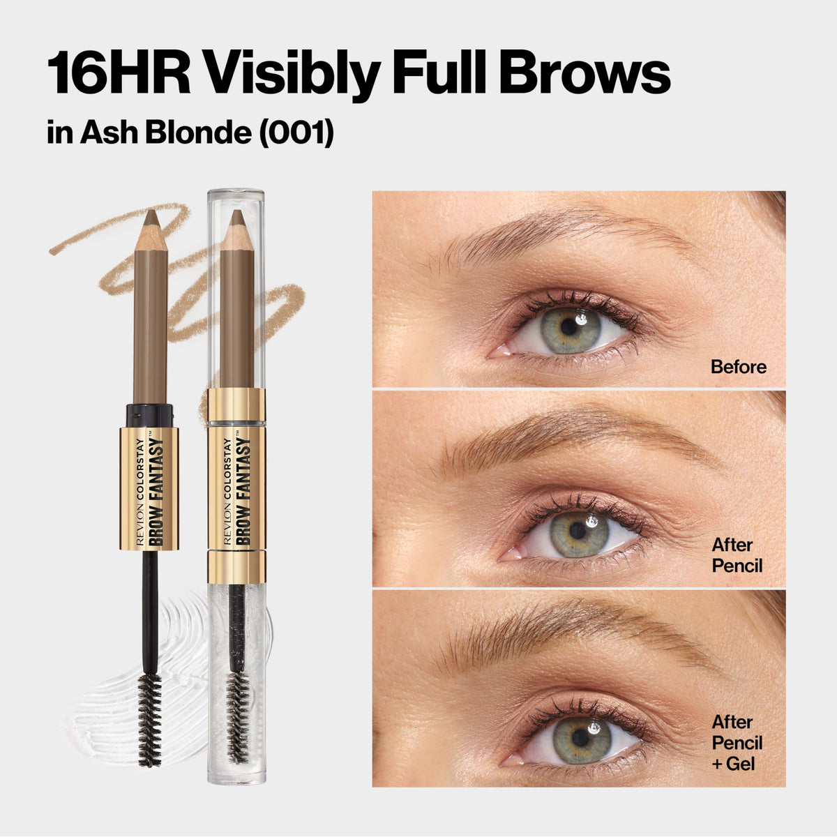 Revlon brows before and after highlighting fuller, lifted, natural results