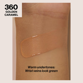 REVLON close-up of pump dispensing foundation for precise, mess-free application benefit