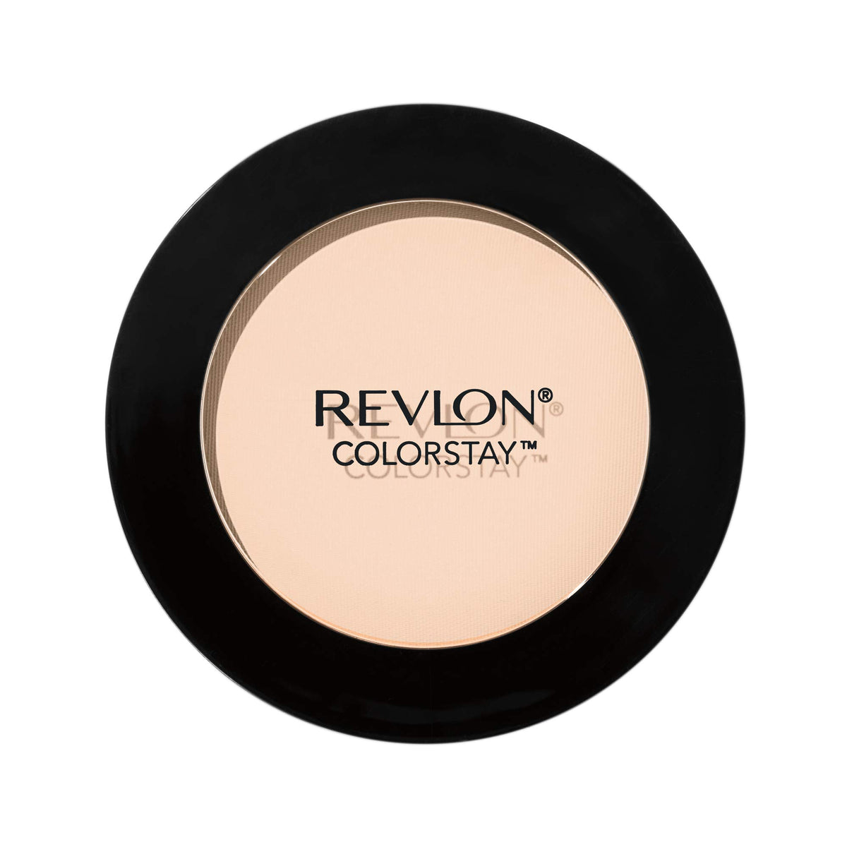 Revlon ColorStay compact front view showing shade 810 Fair and matte finish benefit