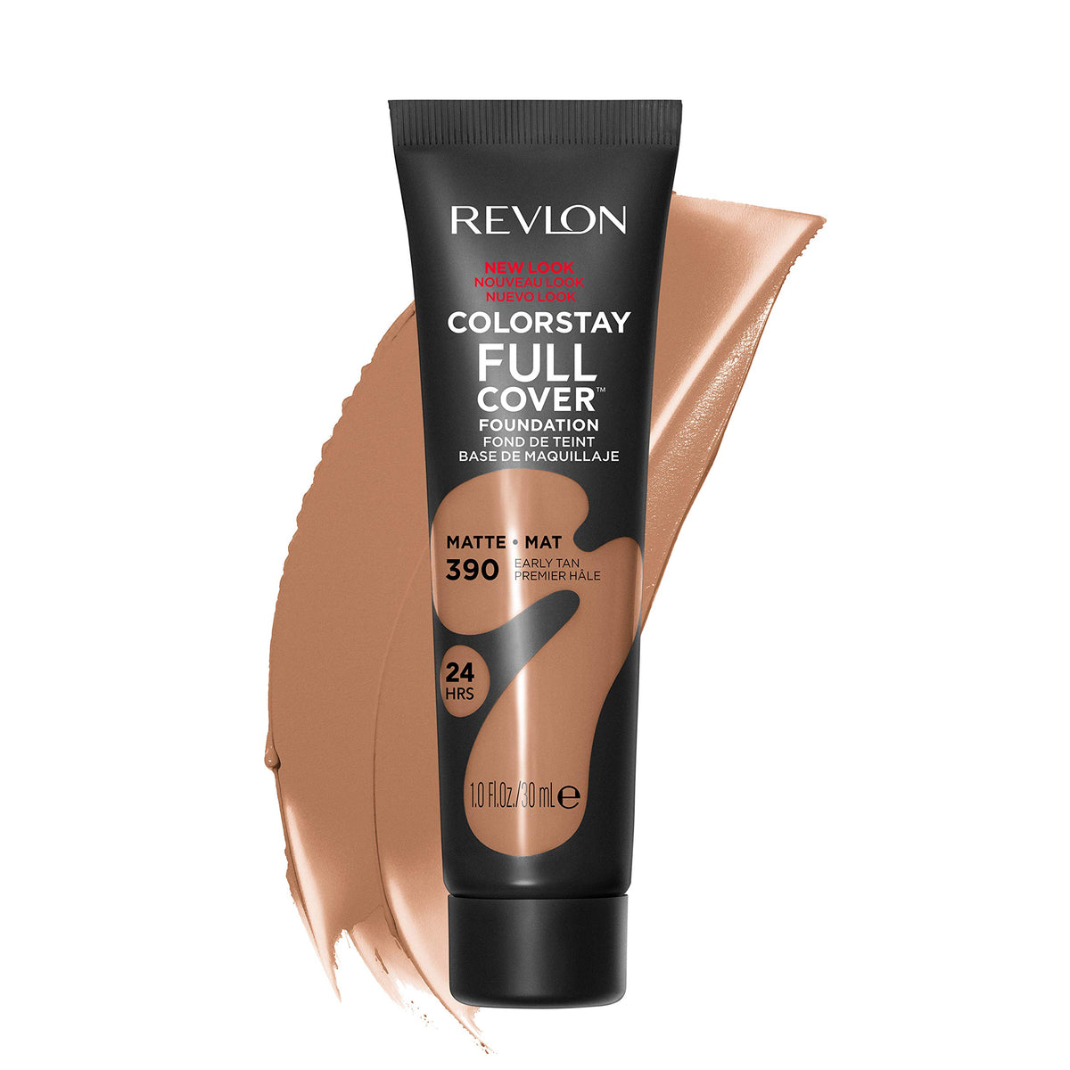 REVLON tube front view showing Early Tan shade and travel-friendly design