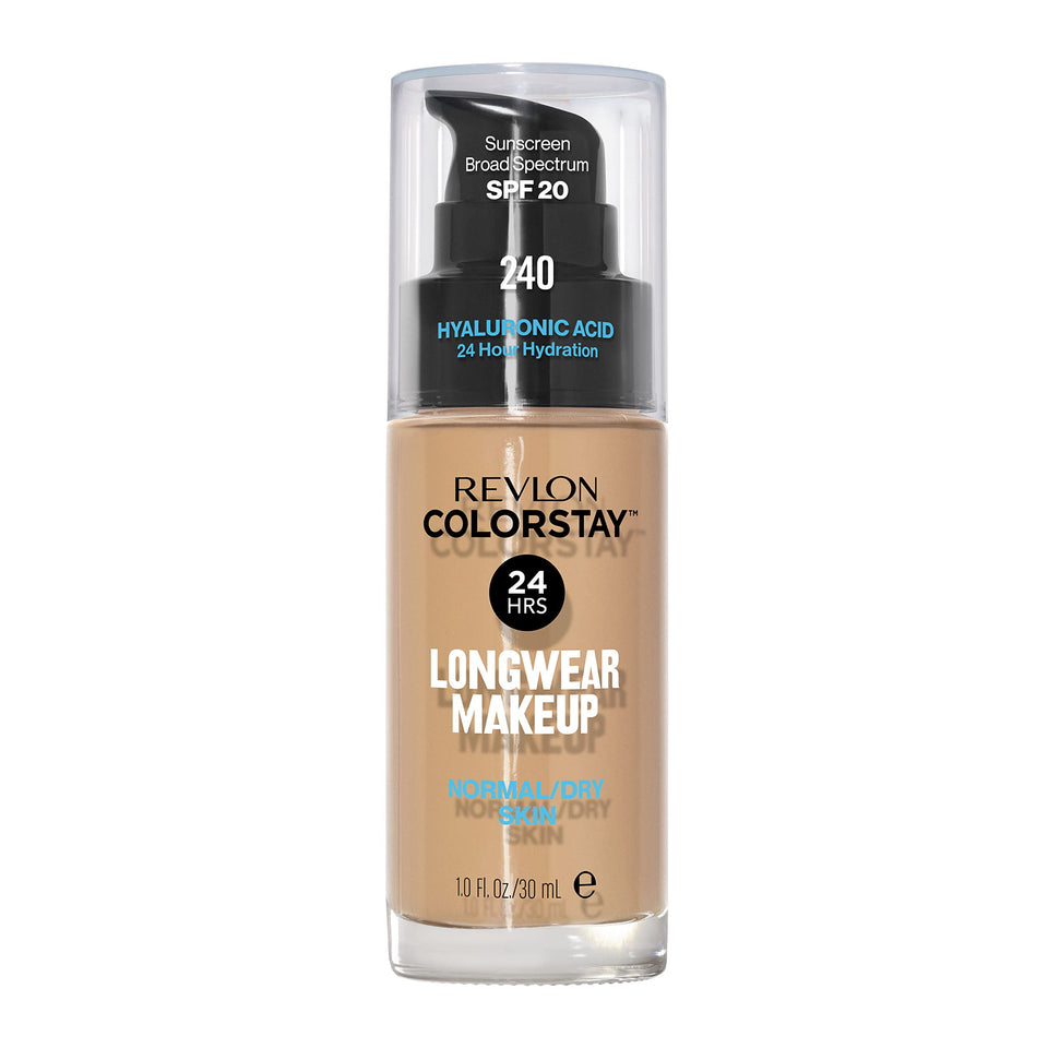 Revlon front packaging showing brand and product benefits for long wear