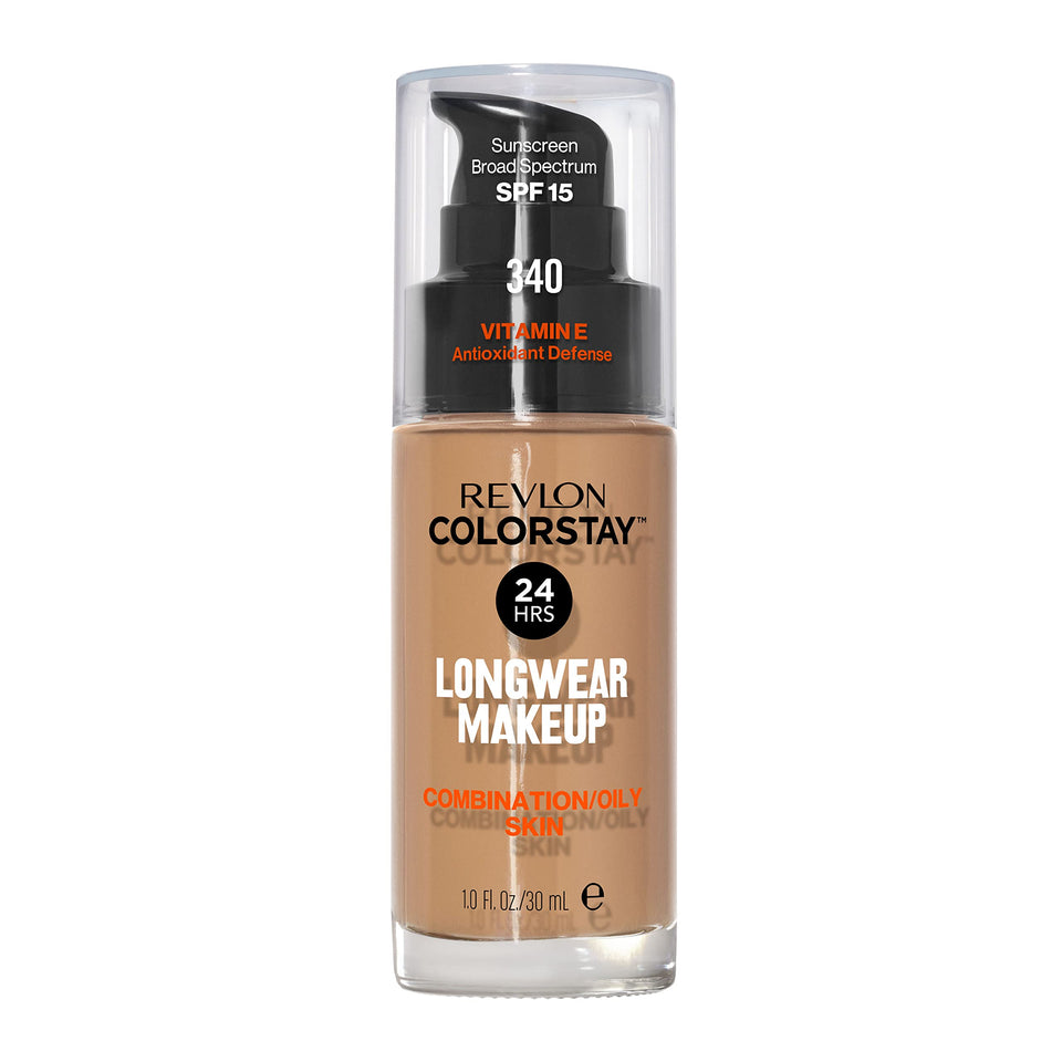 REVLON front packaging showing bottle and shade indicating reliable longwear