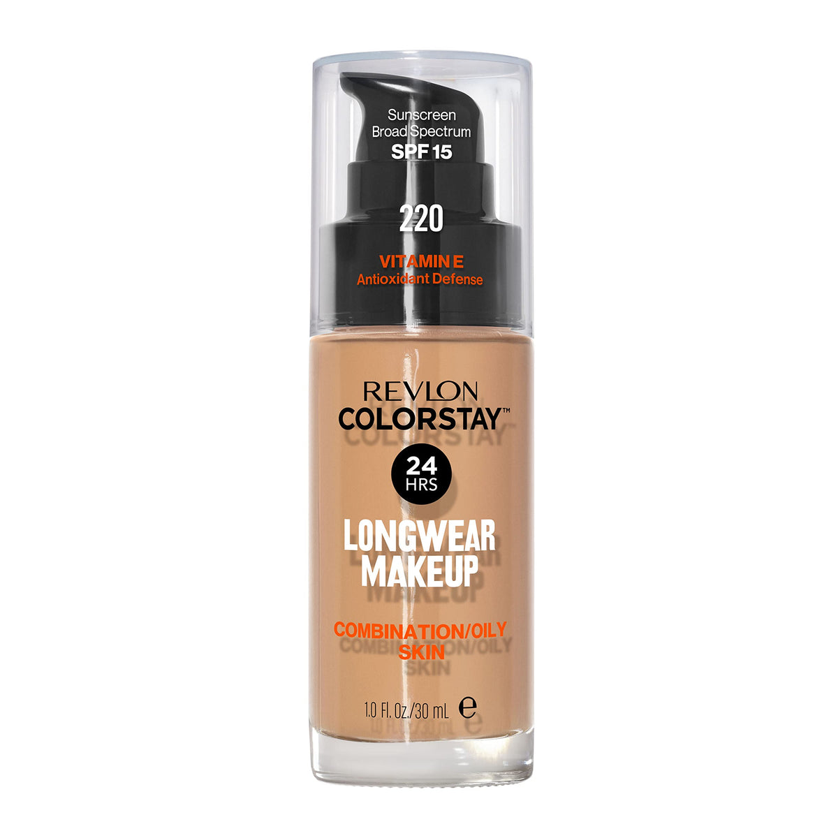 Revlon bottle front packaging showing shade and matte finish benefit