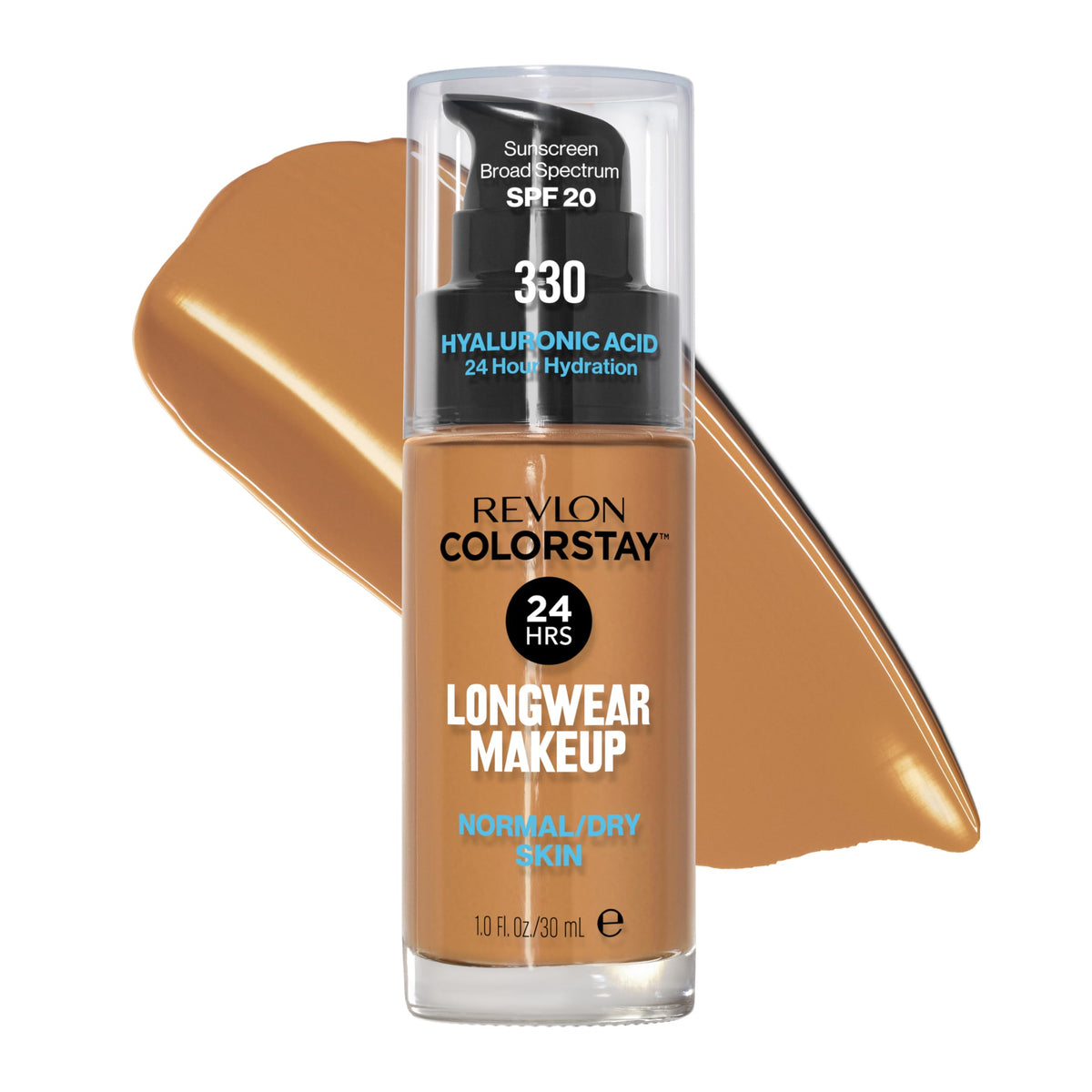 Revlon ColorStay front packaging showing bottle and label with shade