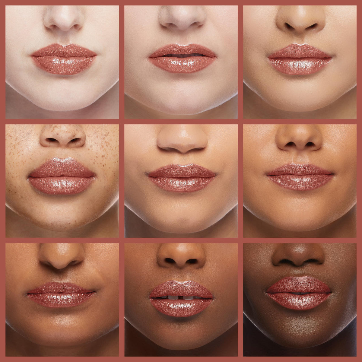 Revlon ColorStay worn on model lips demonstrating satin finish