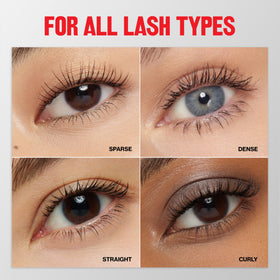 Revlon mascara on bathroom counter suggesting everyday wear and reliability