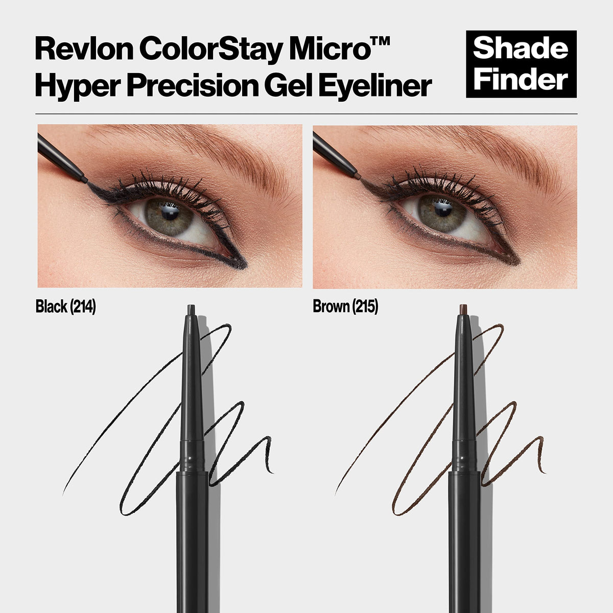 Revlon applied along lash line for defined eye enhancement