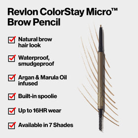 Revlon ColorStay Micro spoolie brush detail for blending and grooming brows evenly