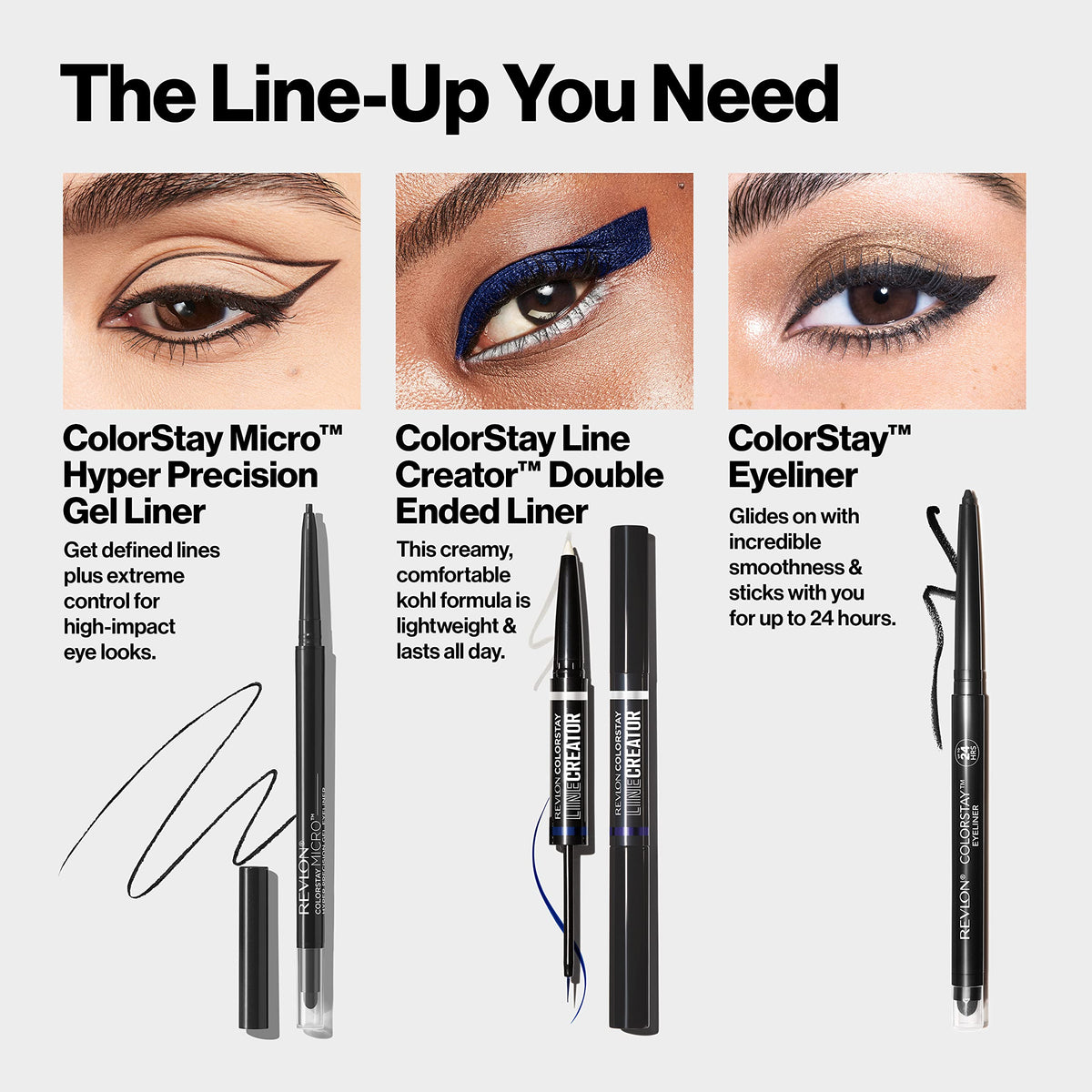 Revlon finished smoky eye using built-in smudger for blended, polished look