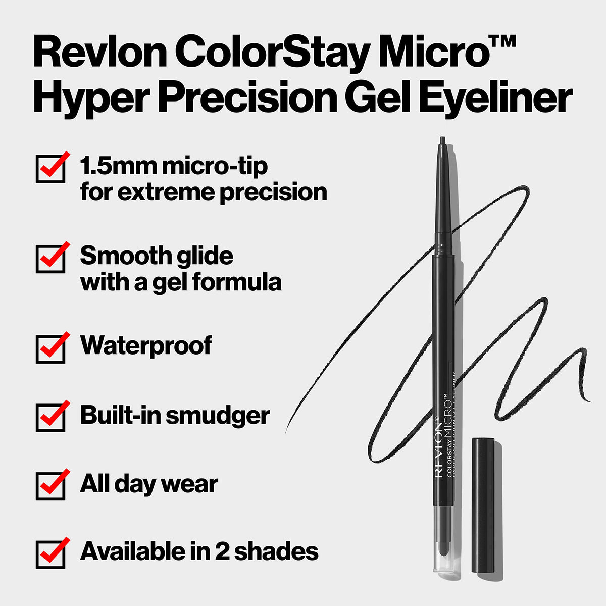 Revlon micro 1.5mm tip close-up for precise fine lines