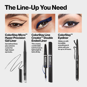 Revlon eyeliner inside toiletry bag for convenient portability