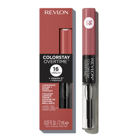 Revlon dual-ended tube front view showing product and shade, longwear benefit