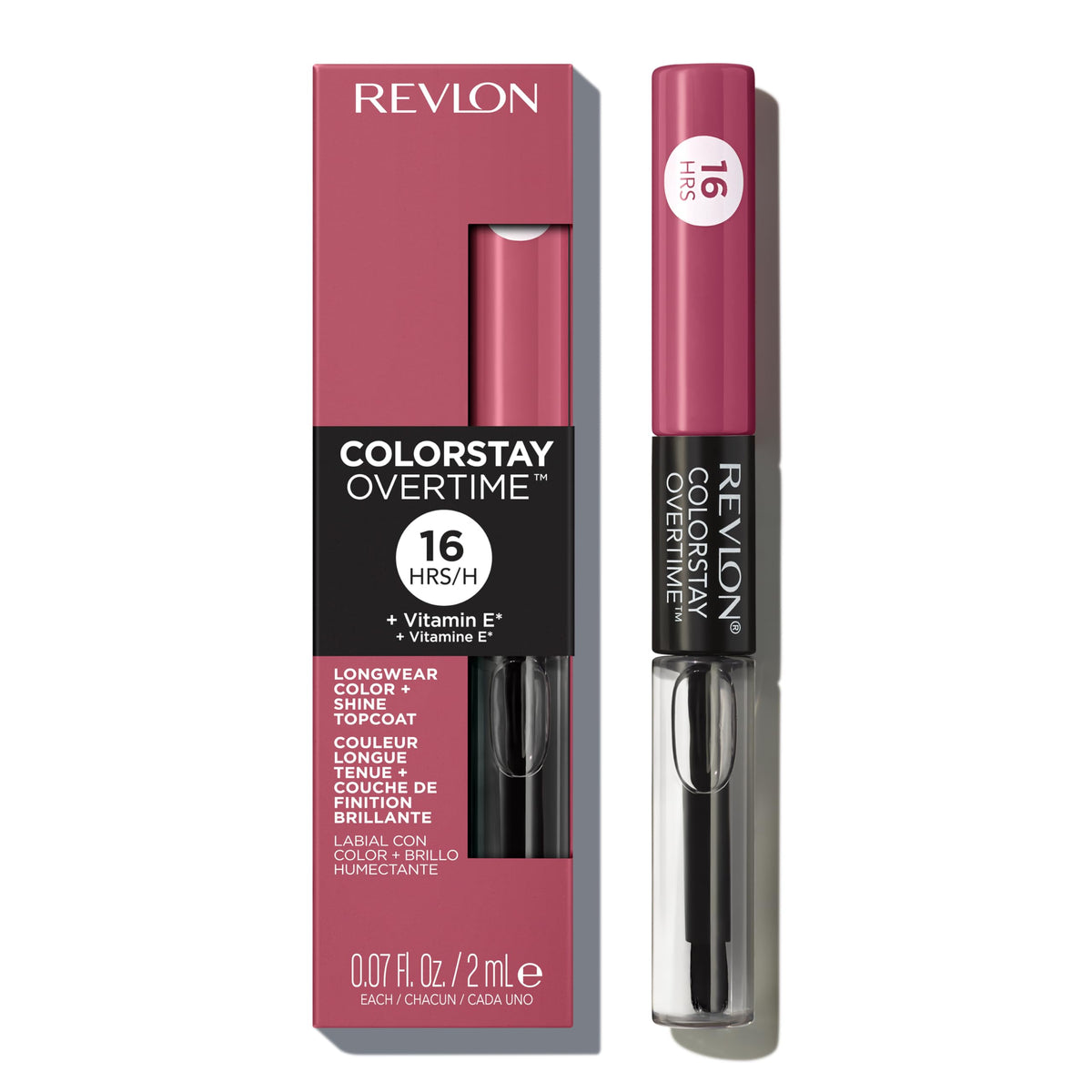 Revlon front packaging showing dual-ended longwear benefit