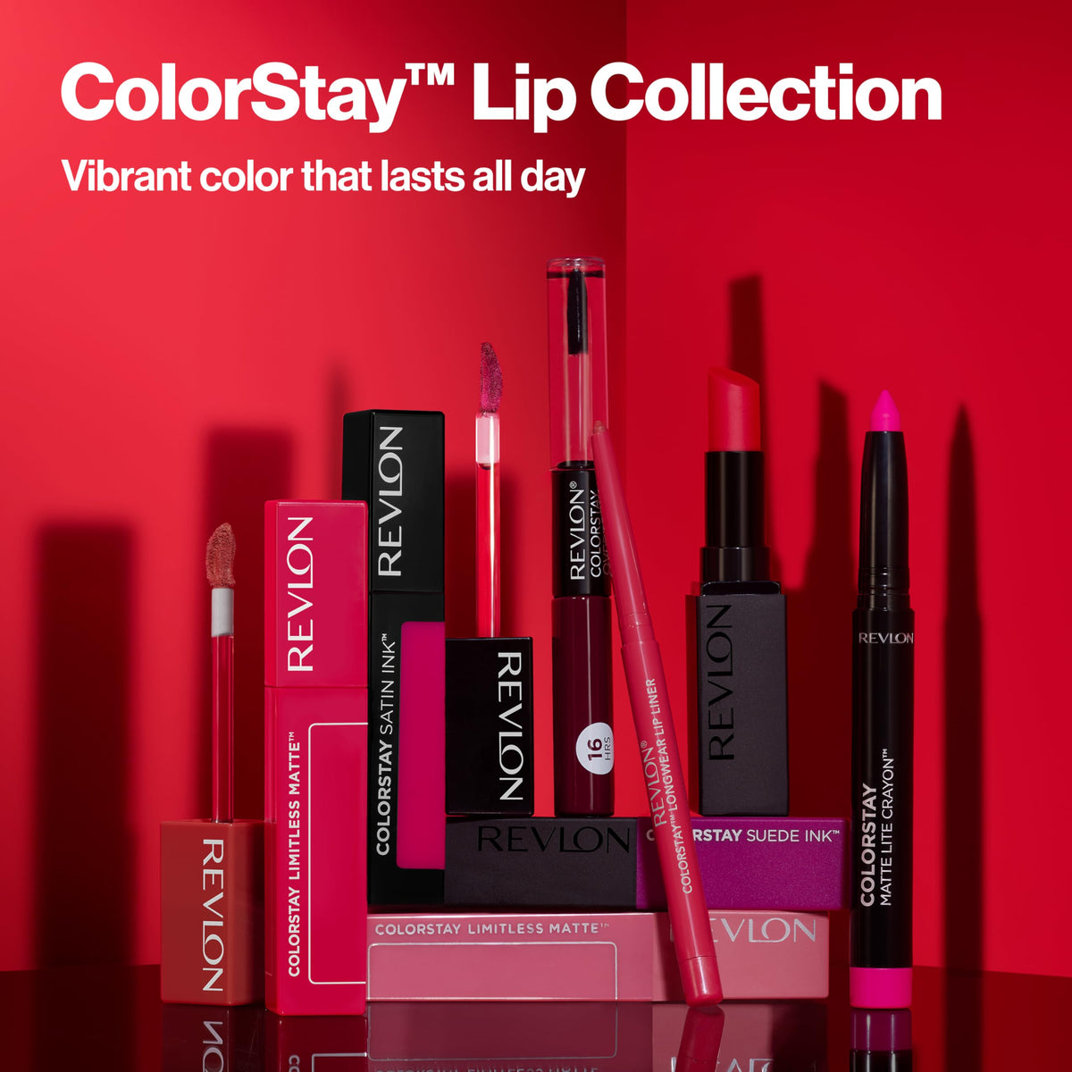 Revlon tube beside ruler showing compact size and travel-friendly benefit