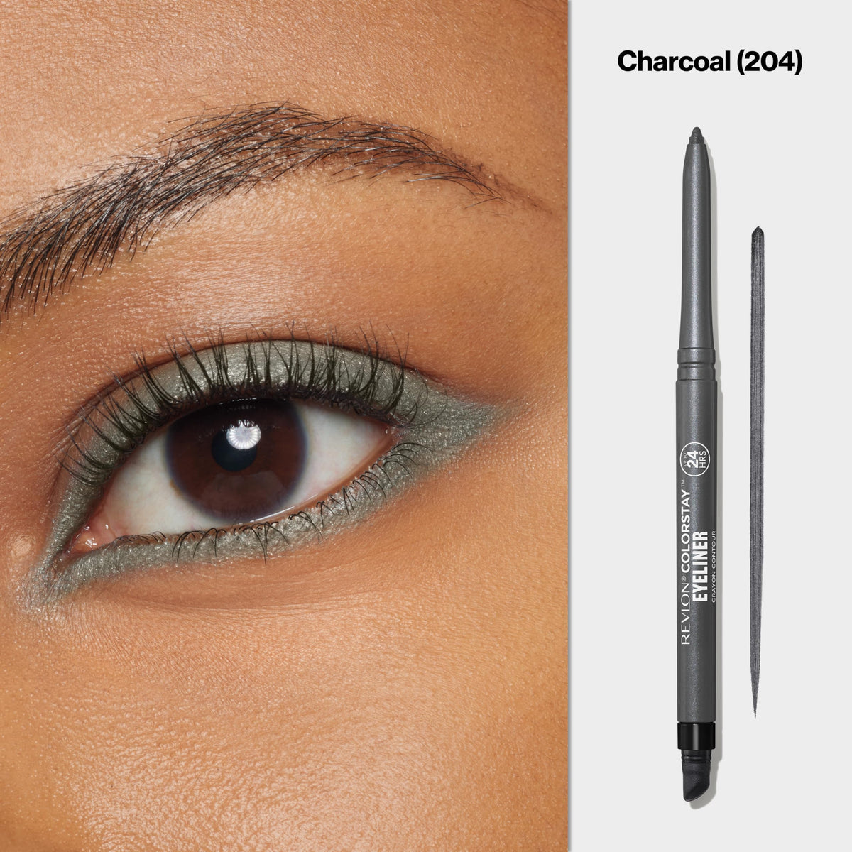 REVLON ColorStay pencil cap removed showing smooth tip and applicator