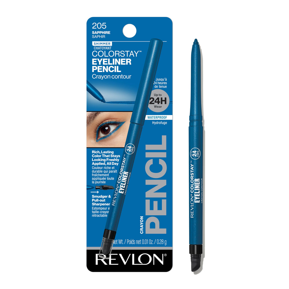 REVLON pencil front packaging showing shade and benefits