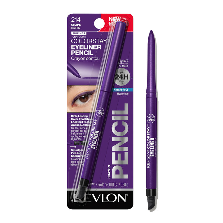 REVLON ColorStay pencil front packaging in grape for lasting definition
