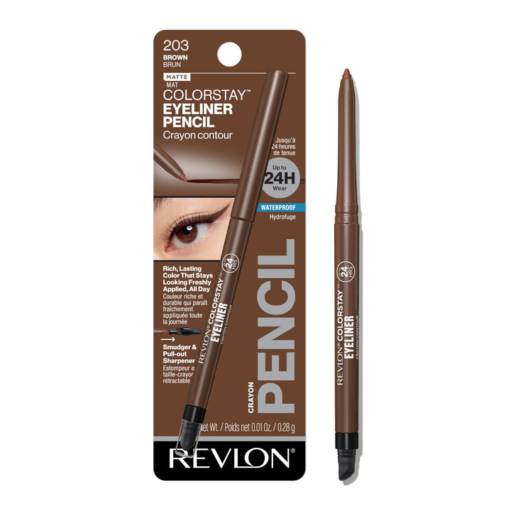 Revlon ColorStay pencil front pack showing product and benefits