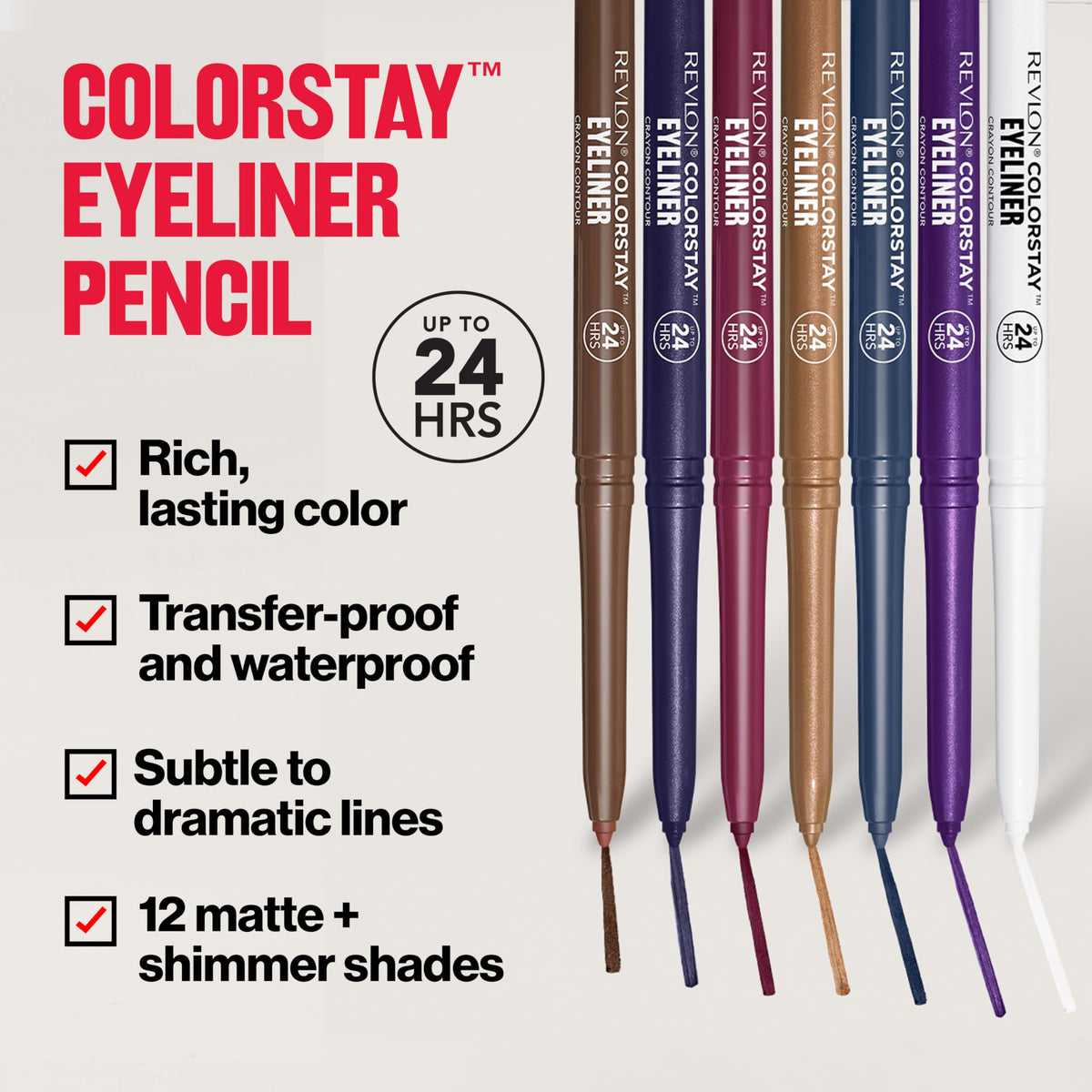 REVLON ColorStay pencil smudger detail demonstrates blending for smoky looks