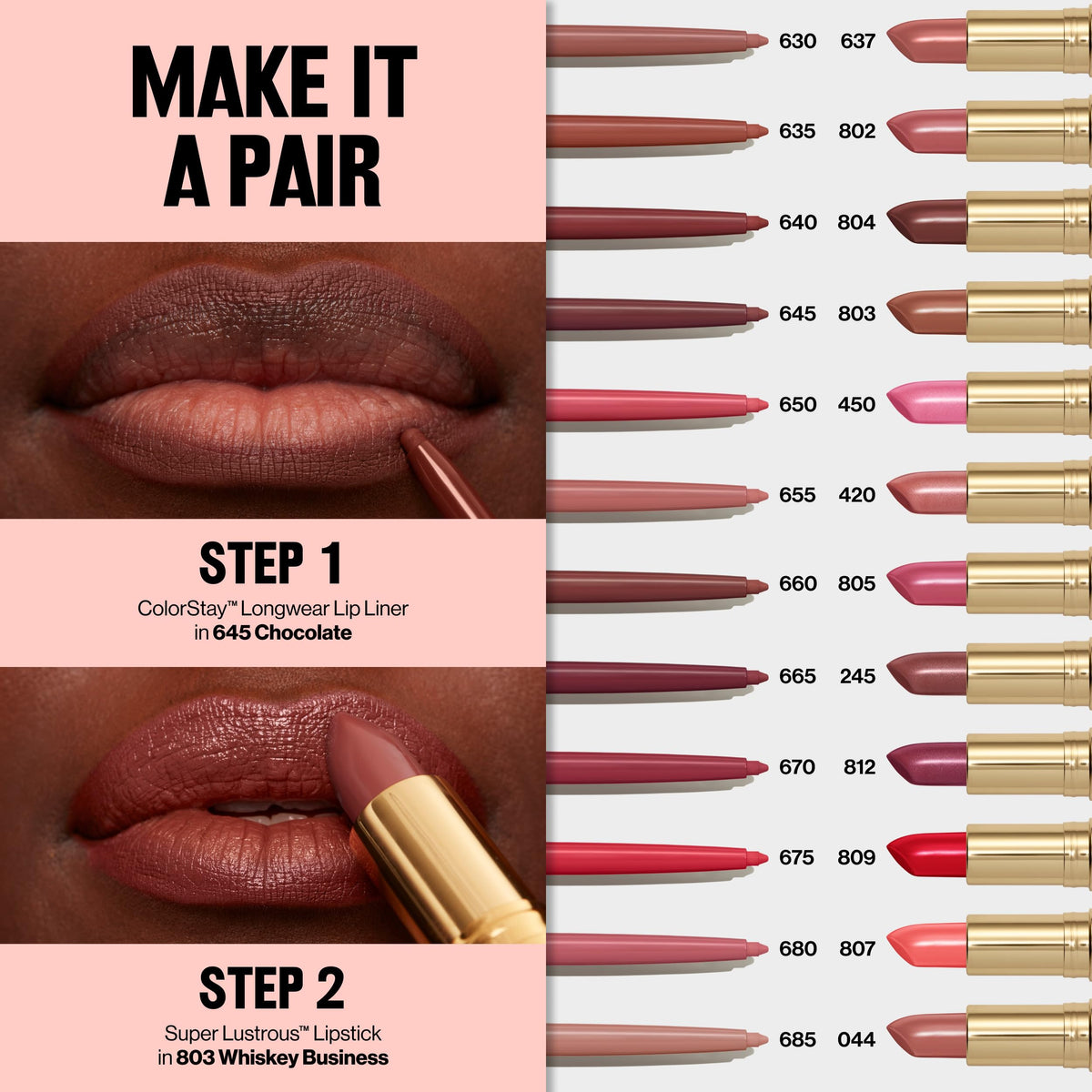 Revlon ColorStay in evening makeup scene showing bold plum impact and sophistication