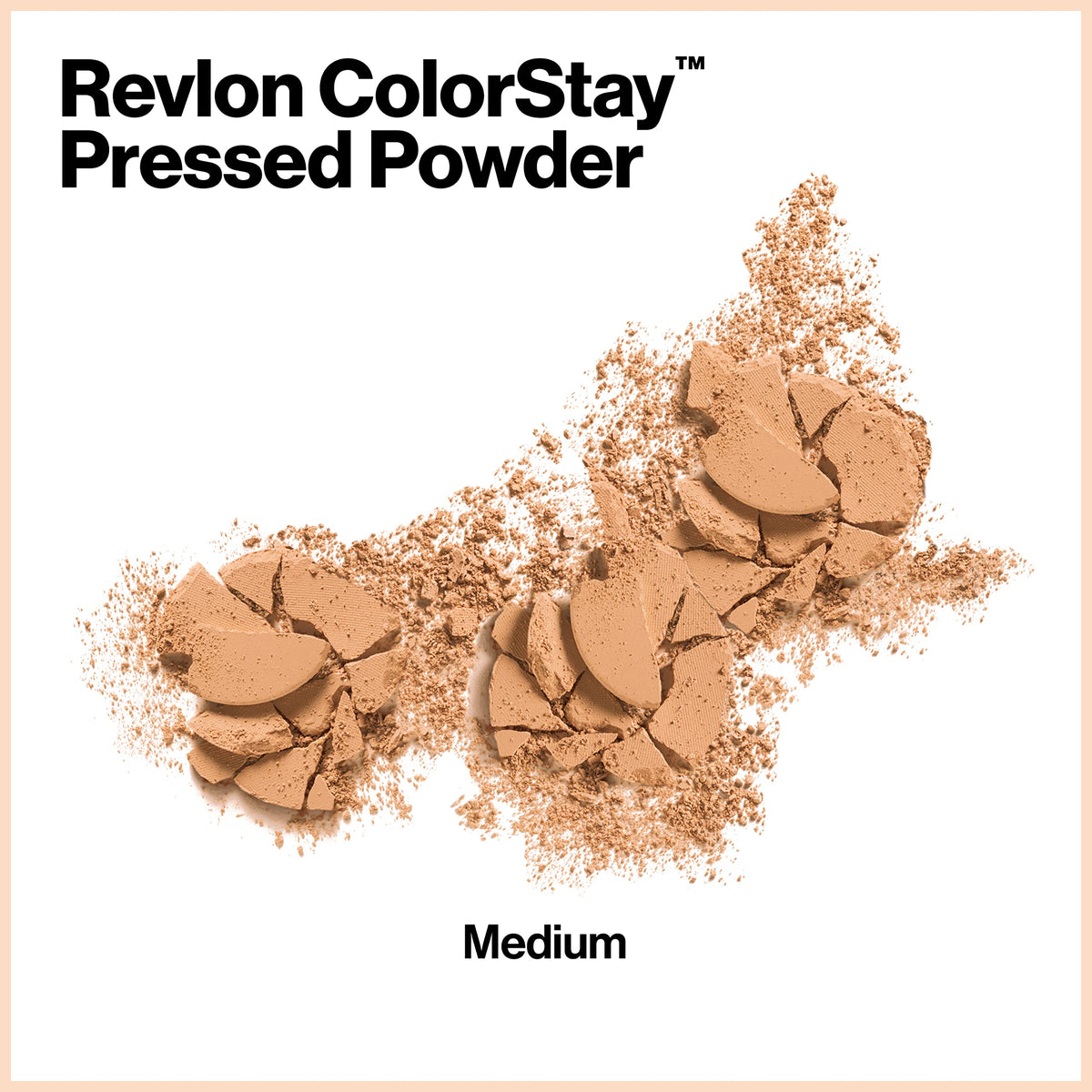 Revlon puff and powder pan displayed for quick touchups and precise application