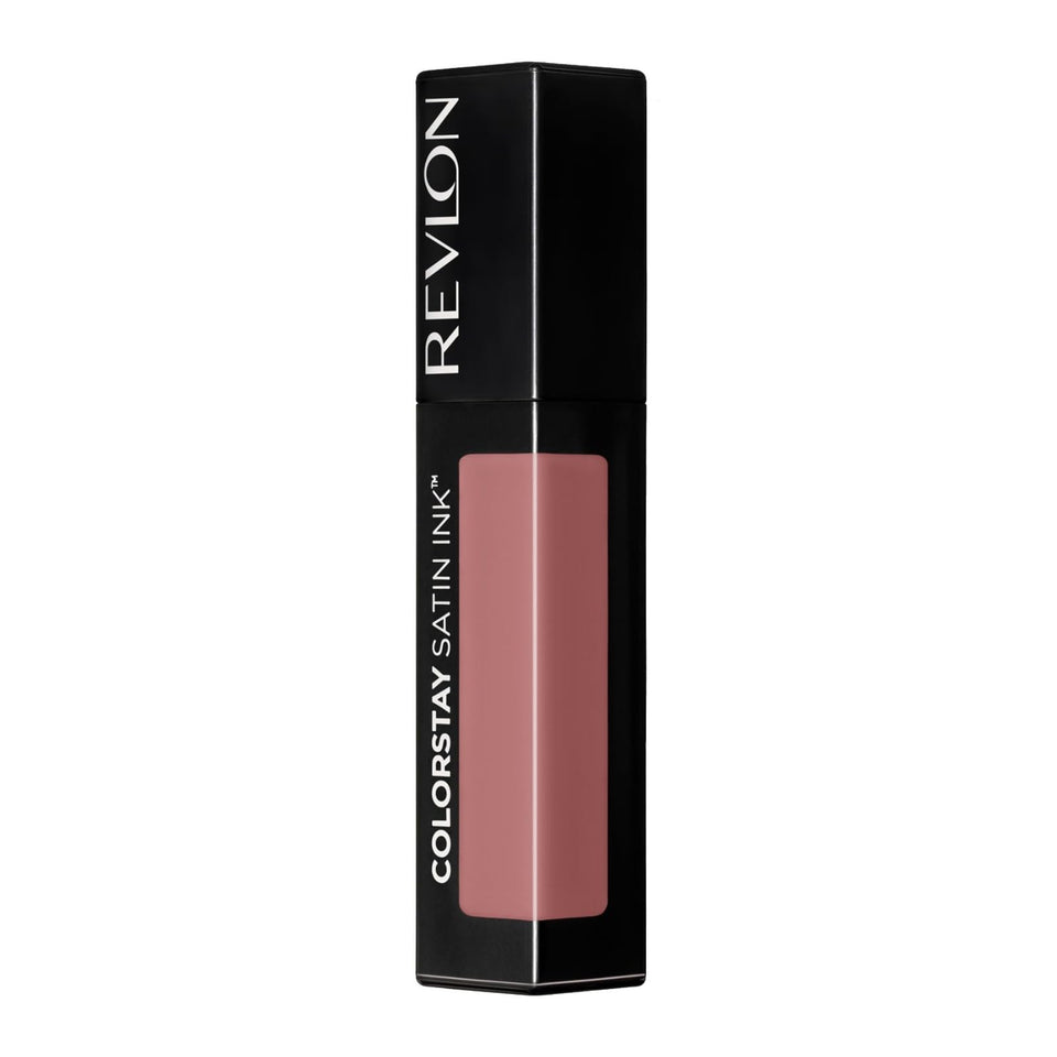 Revlon colorstay satin ink front packaging showing shade 007 Partner in Crime with clear branding and benefit