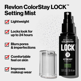 Revlon label close-up highlighting ingredients and paraben-free claim