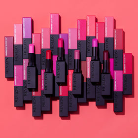 Revlon lip application lifestyle image showing wearable matte look for events