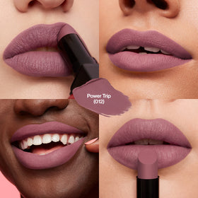 Revlon lipstick texture swatch on skin reveals opaque pigment