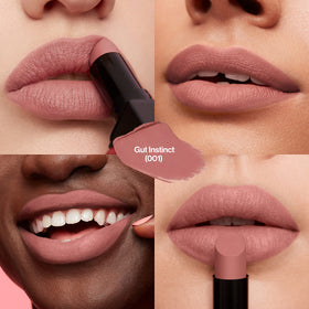 Revlon lipstick texture swirl demonstrating rich pigment payoff