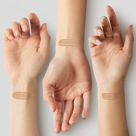 Revlon texture close-up highlighting smooth, blendable foundation finish