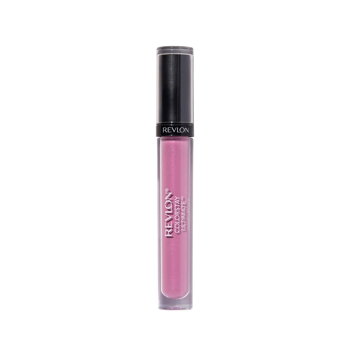 REVLON front tube of ColorStay Ultimate in Ultimate Orchid shows shade and sleek packaging benefit longwear