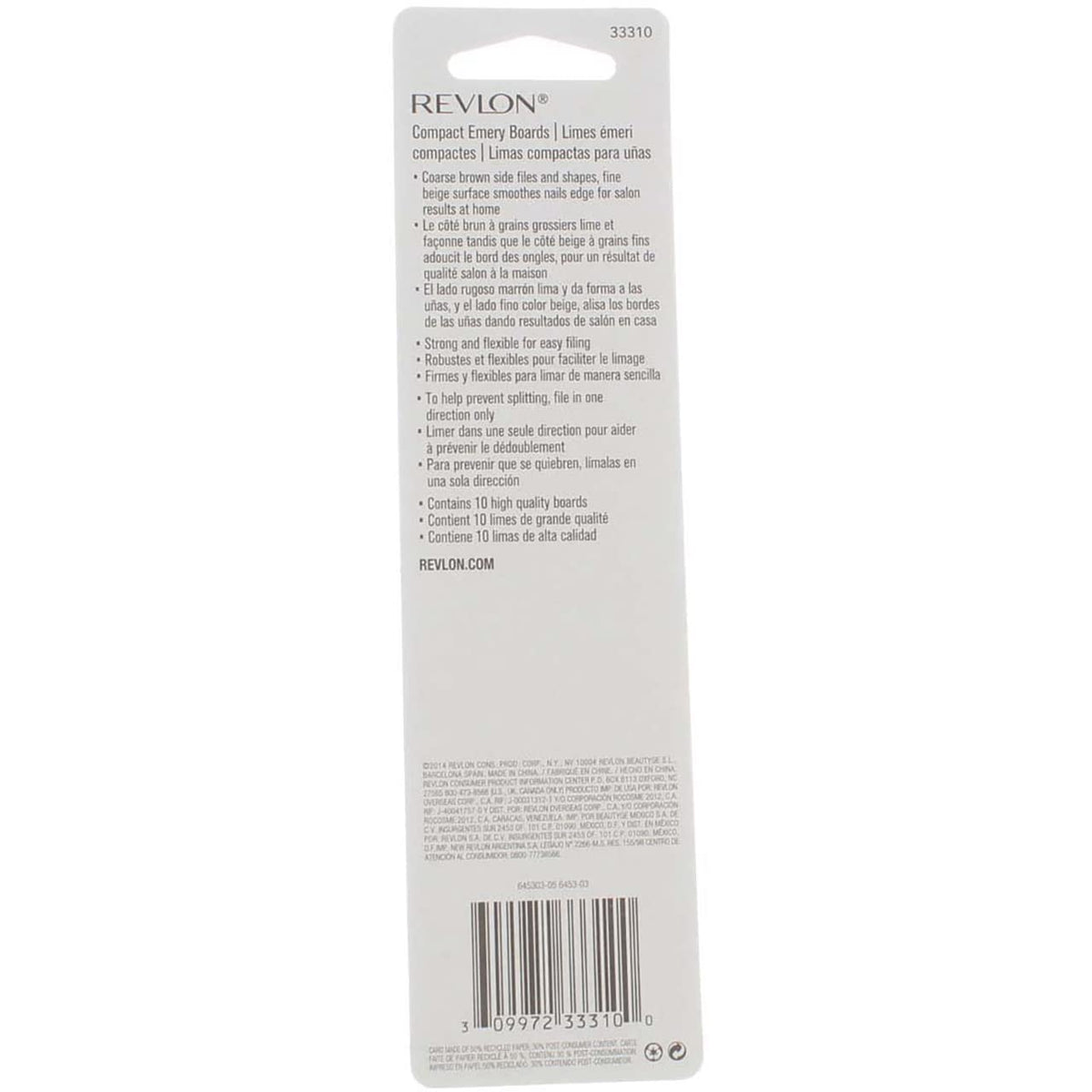 Revlon boards next to a ruler showing compact size and travel convenience
