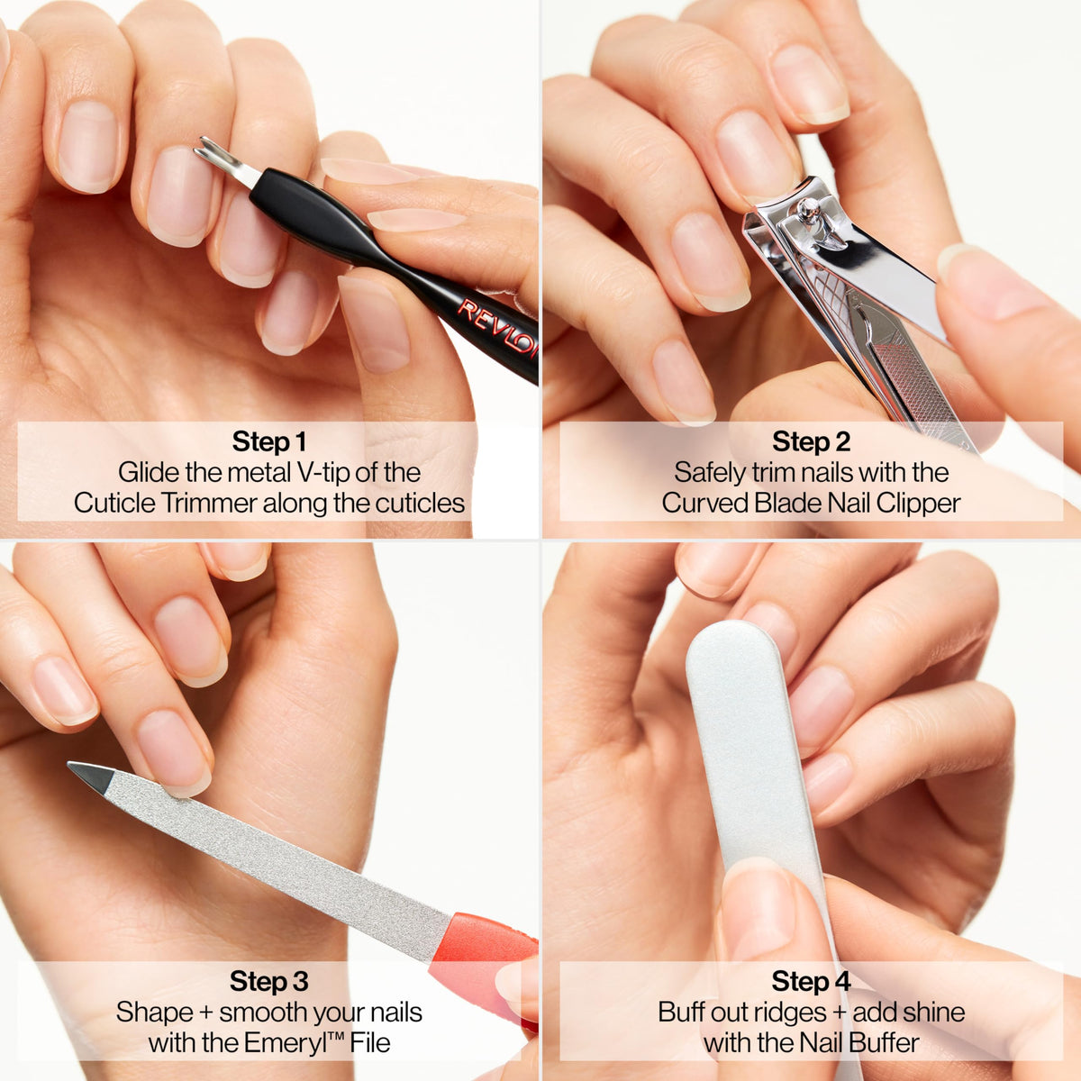 Revlon compact emeryl file texture view for shaping and smoothing nail edges