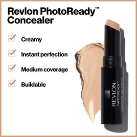 Revlon concealer texture swiped on skin demonstrating creamy finish