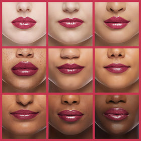 Revlon Constantly Coral gloss texture close-up displaying shine and moisturizing feel
