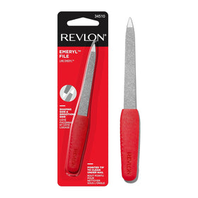 Revlon Emeryl File front view showing dual-sided design and easy shaping