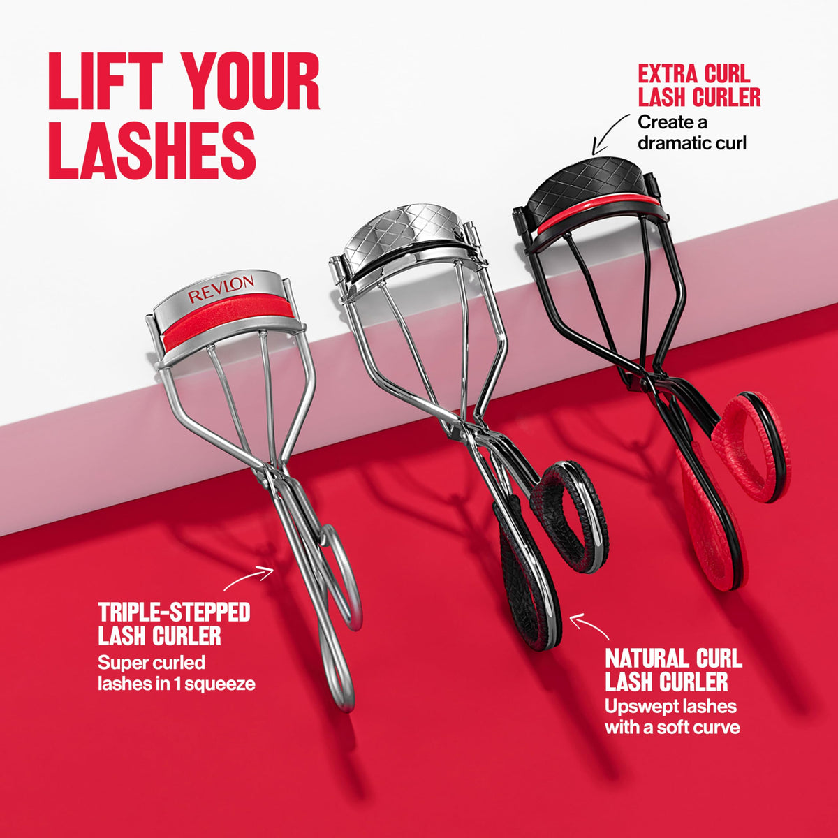 Revlon extra curl in makeup bag lifestyle shot for on-the-go convenience