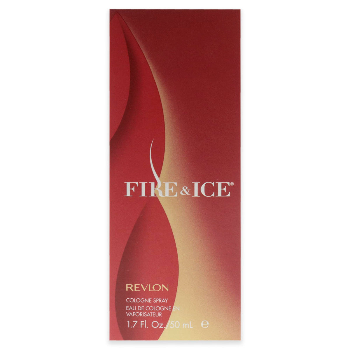 Revlon Fire & Ice close-up of glass bottle and cap highlighting texture and finish
