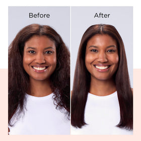 REVLON flat iron held in hand demonstrating ergonomic grip and quick styling benefit