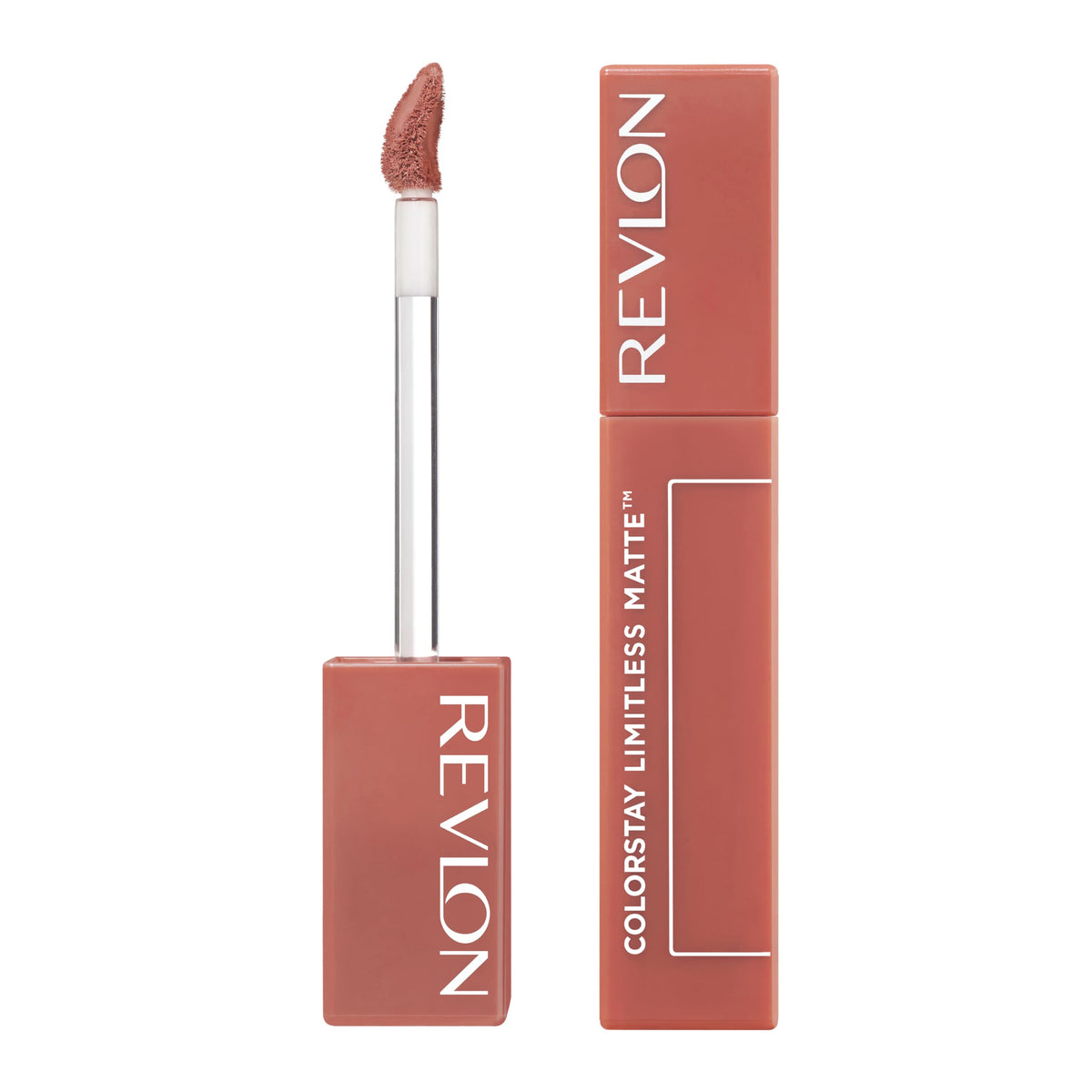 Revlon front packaging Poster Child showing shade and finish benefit