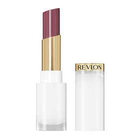 REVLON front packaging of Glass Shine Balm showing shade and compact design benefit quick identification