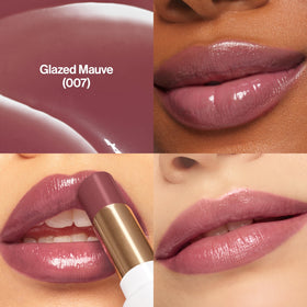 REVLON open twist-up Glass Shine Balm showing balm tip for easy, mess-free application